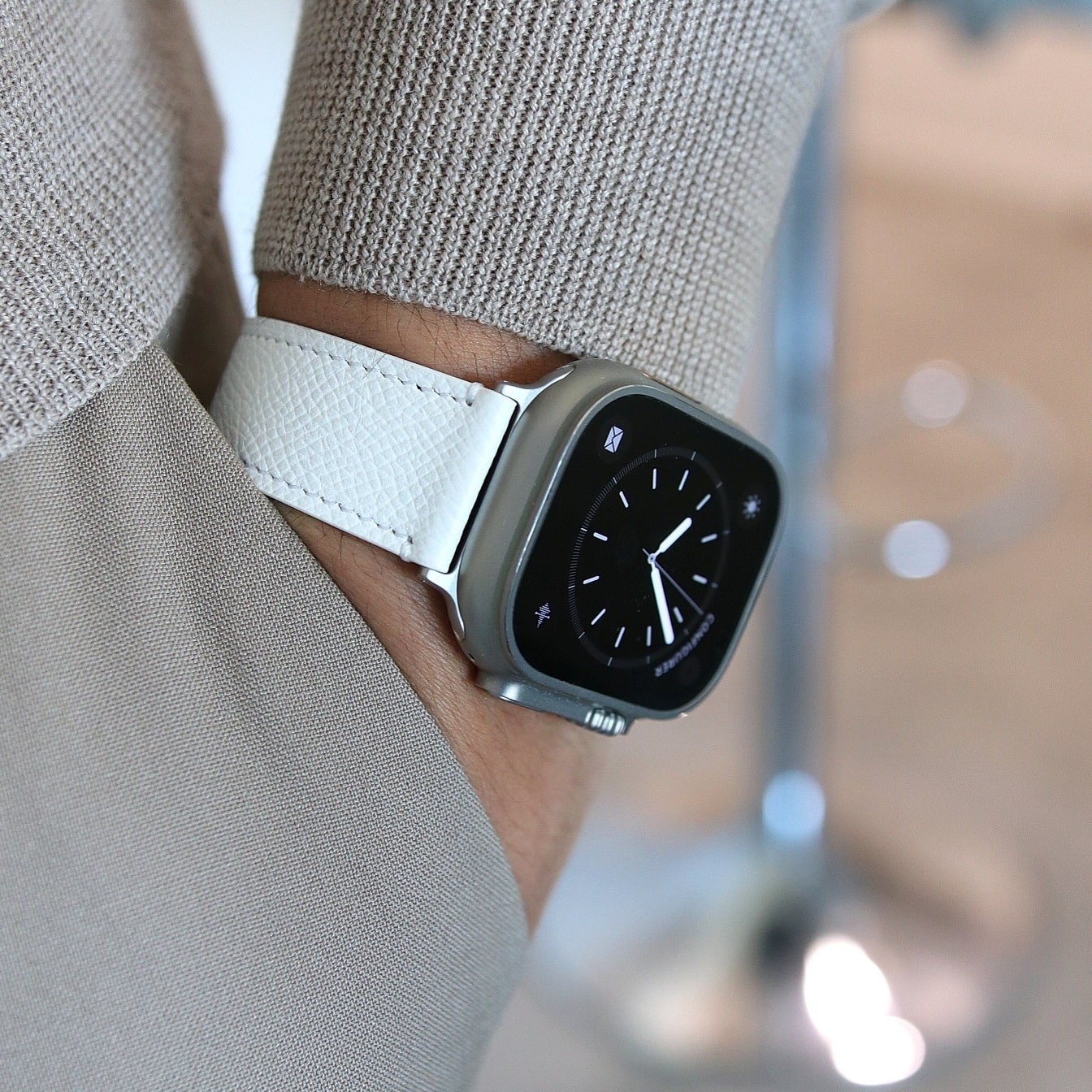 Apple Watch Band - Artic Edition - French Epsom leather