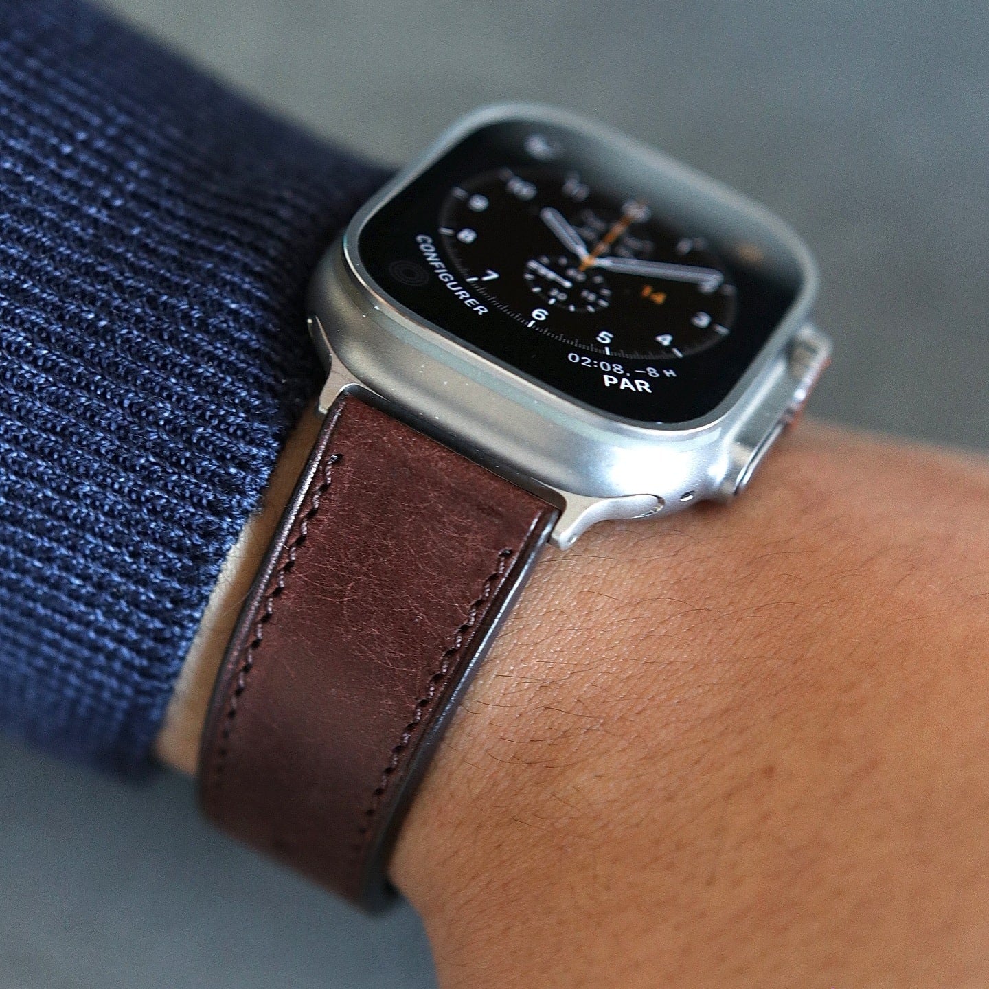 Apple Watch Band - Ombre Brun Edition - Italian Martino Leather