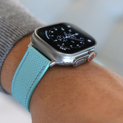 Apple Watch band - Blue Lagoon Edition - French Epsom leather