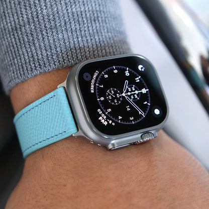 Apple Watch band - Blue Lagoon Edition - French Epsom leather