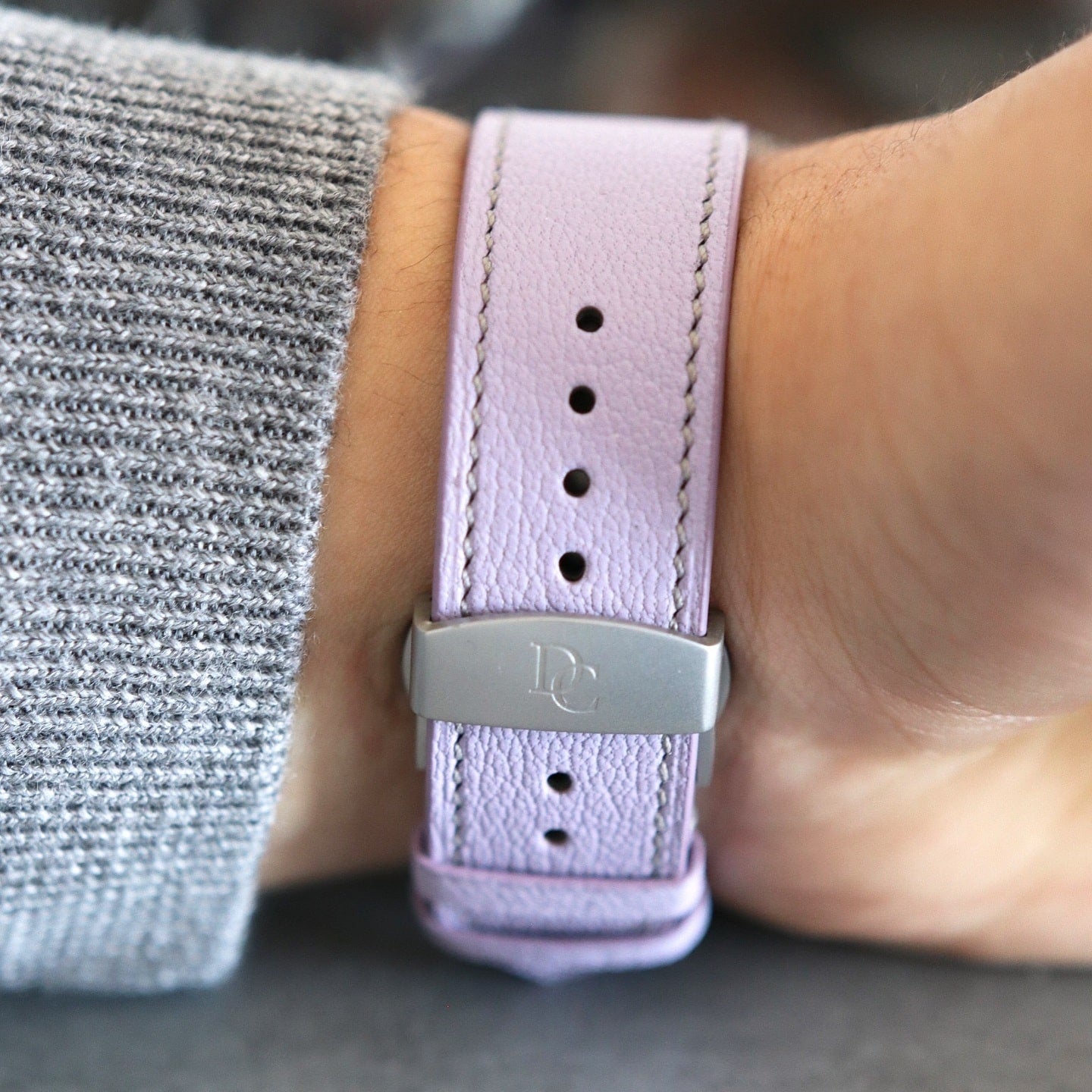 Apple watch band - Lavender Edition - French Chèvre leather