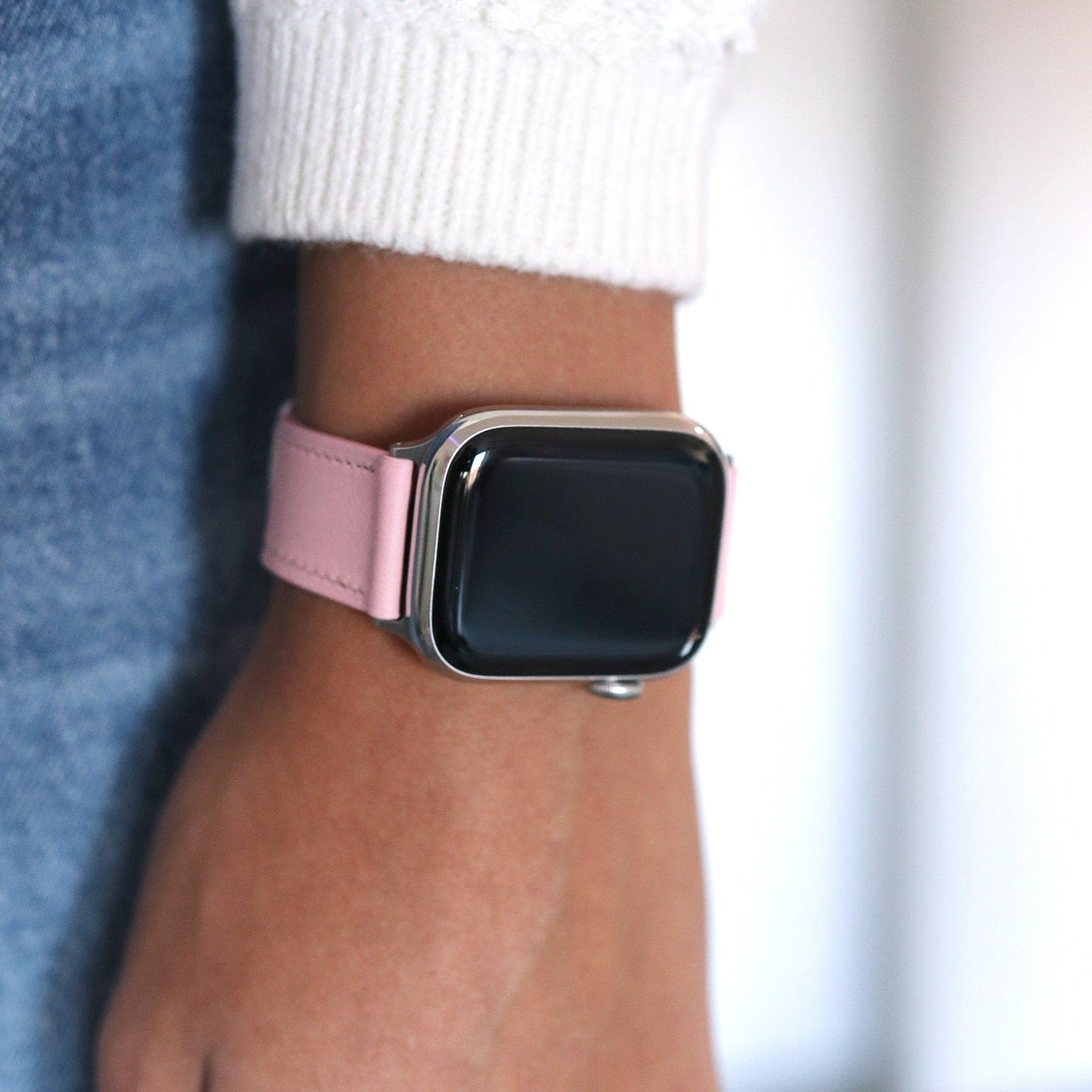 Apple Watch Band - Rose Sakura Edition - French Swift leather