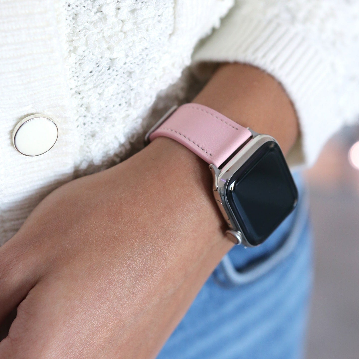 Apple Watch Band - Rose Sakura Edition - French Swift leather