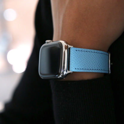 Apple Watch Band - Miami Blue Duo Edition - French Epsom leather