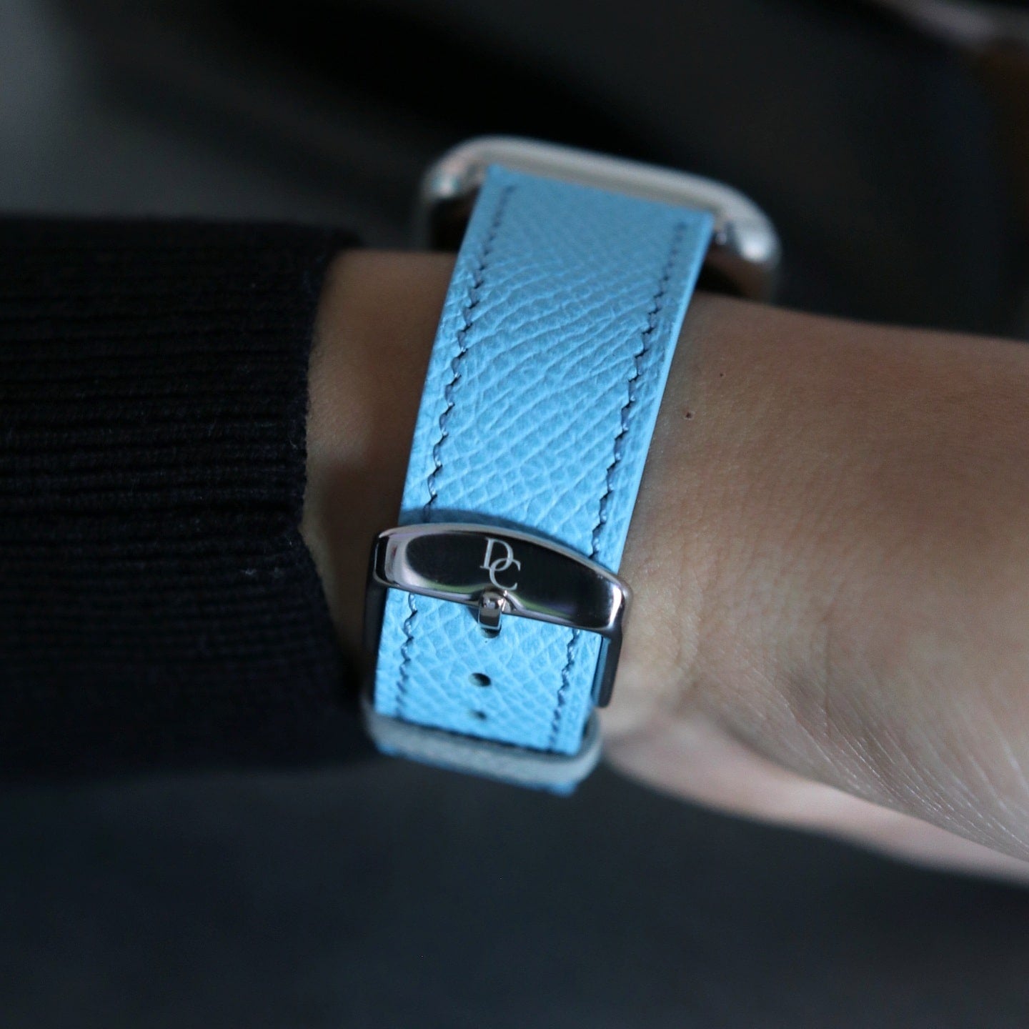 Apple Watch Band - Miami Blue Duo Edition - French Epsom leather