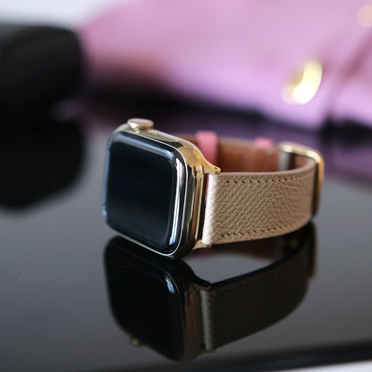 Apple Watch Band - Sable Rose Edition - French Epsom leather