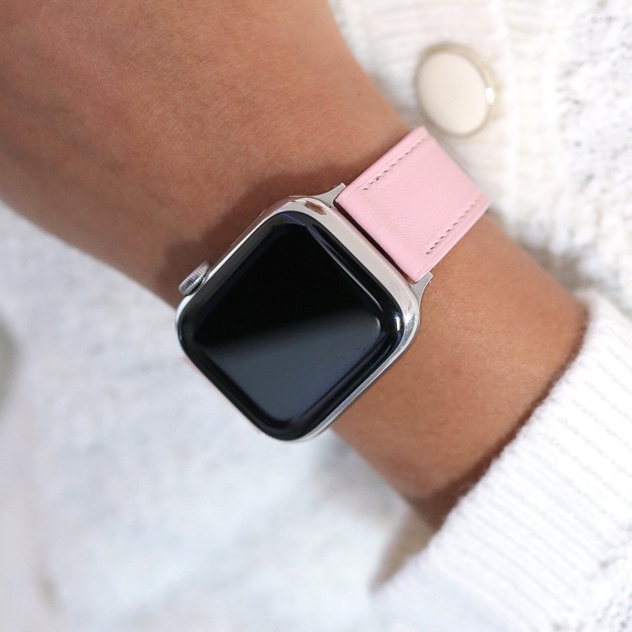 Apple Watch Band - Rose Sakura Edition - French Swift leather