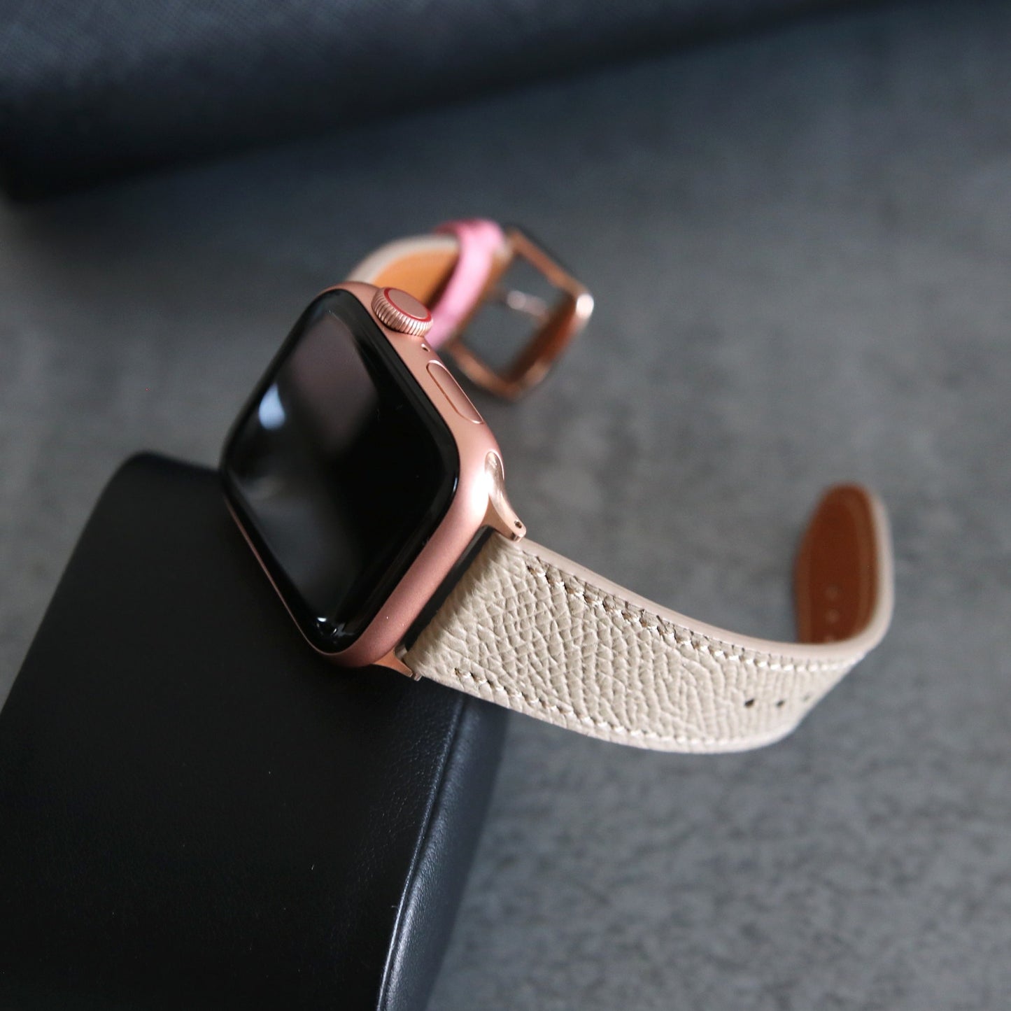 Apple Watch Band - Sable Rose Edition - French Epsom leather