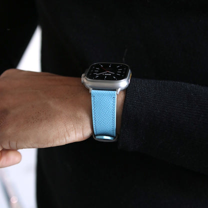 Apple Watch Band - Miami Blue Duo Edition - French Epsom leather