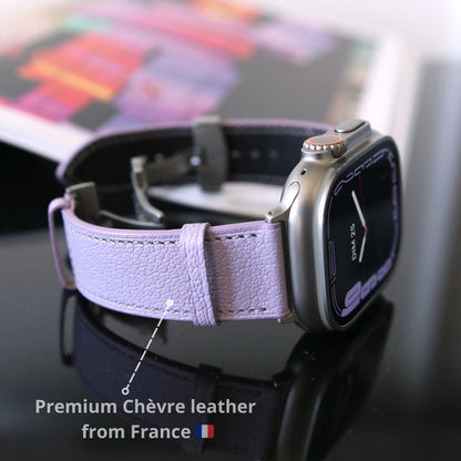 Apple watch band - Lavender Edition - French Chèvre leather