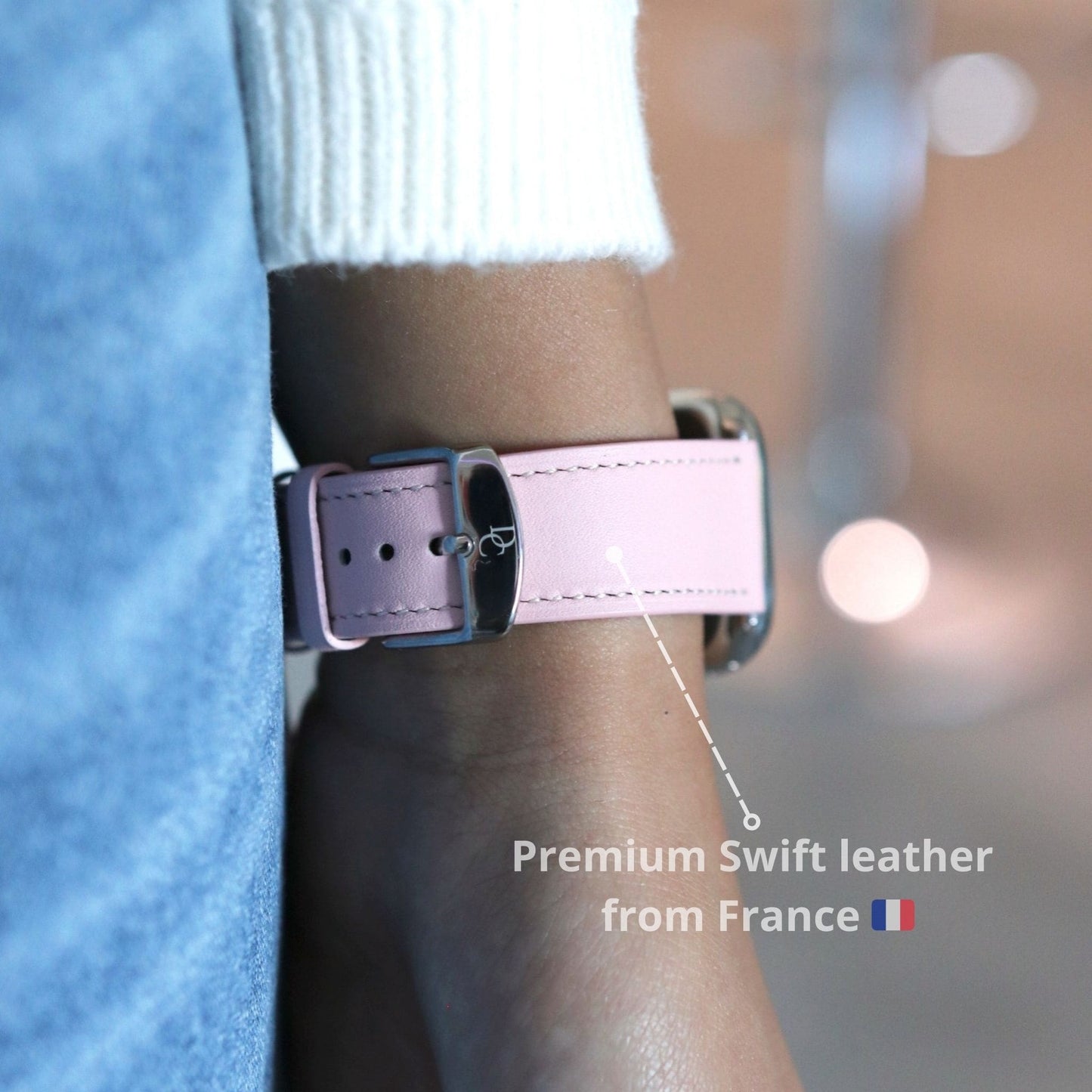 Apple Watch Band - Rose Sakura Edition - French Swift leather