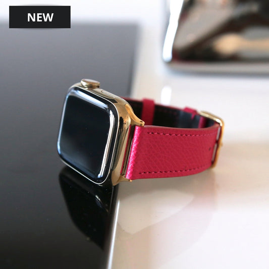 Apple Watch Band - Fuchsia Intense Edition - French Epsom leather