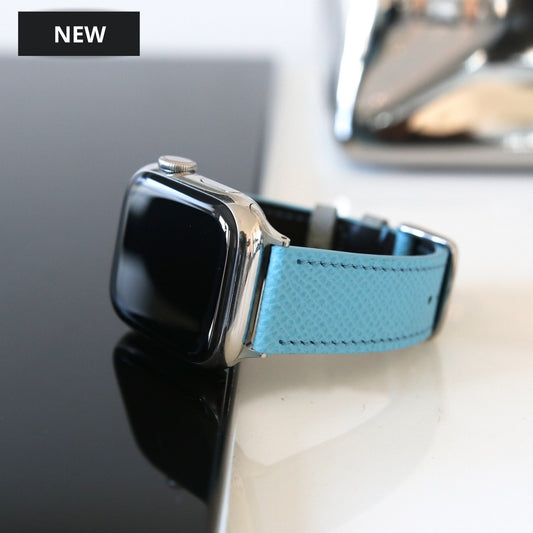 Apple Watch Band - Miami Blue Duo Edition - French Epsom leather