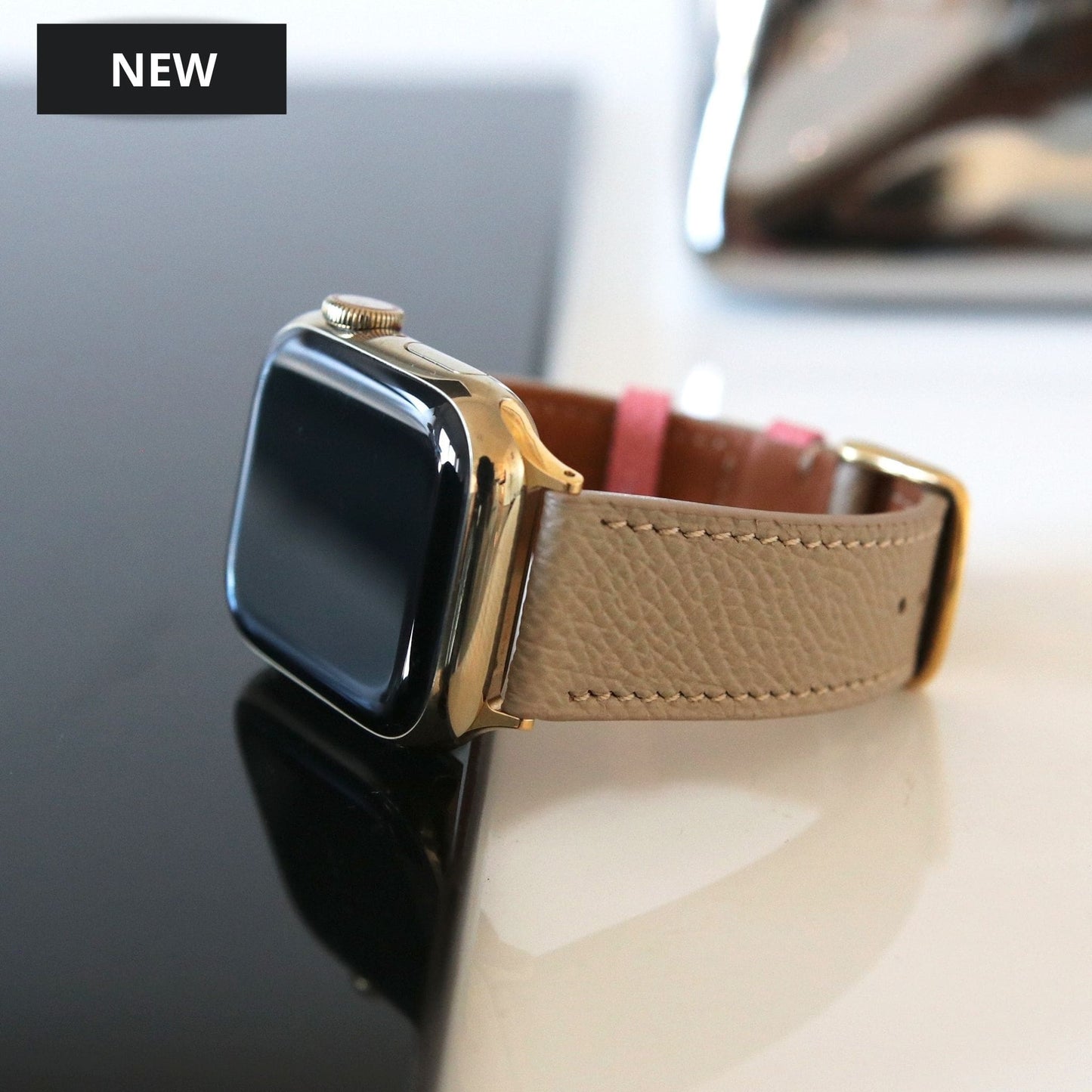 Apple Watch Band - Sable Rose Edition - French Epsom leather