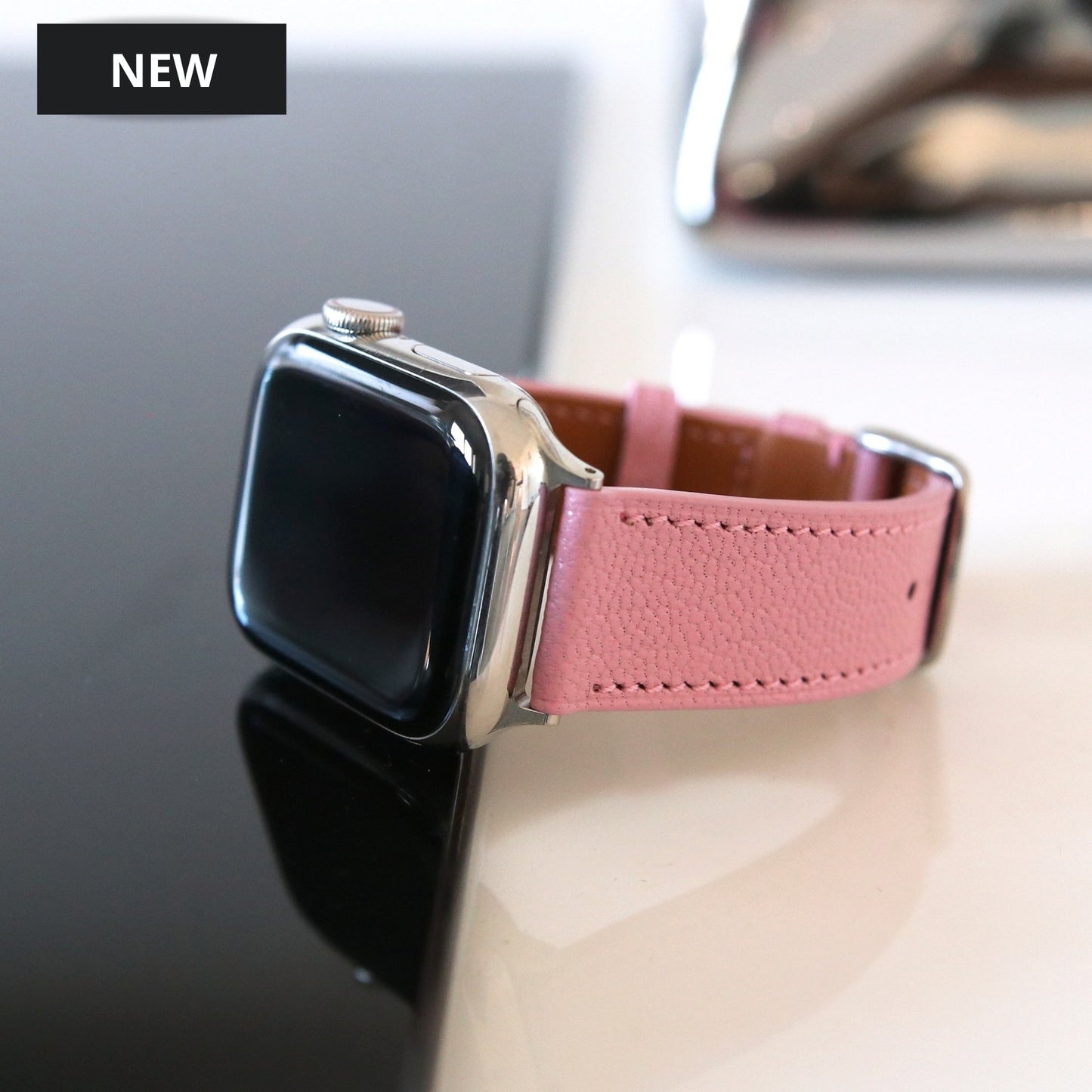 Apple Watch Band - Rose Luxe Edition - French Chèvre leather