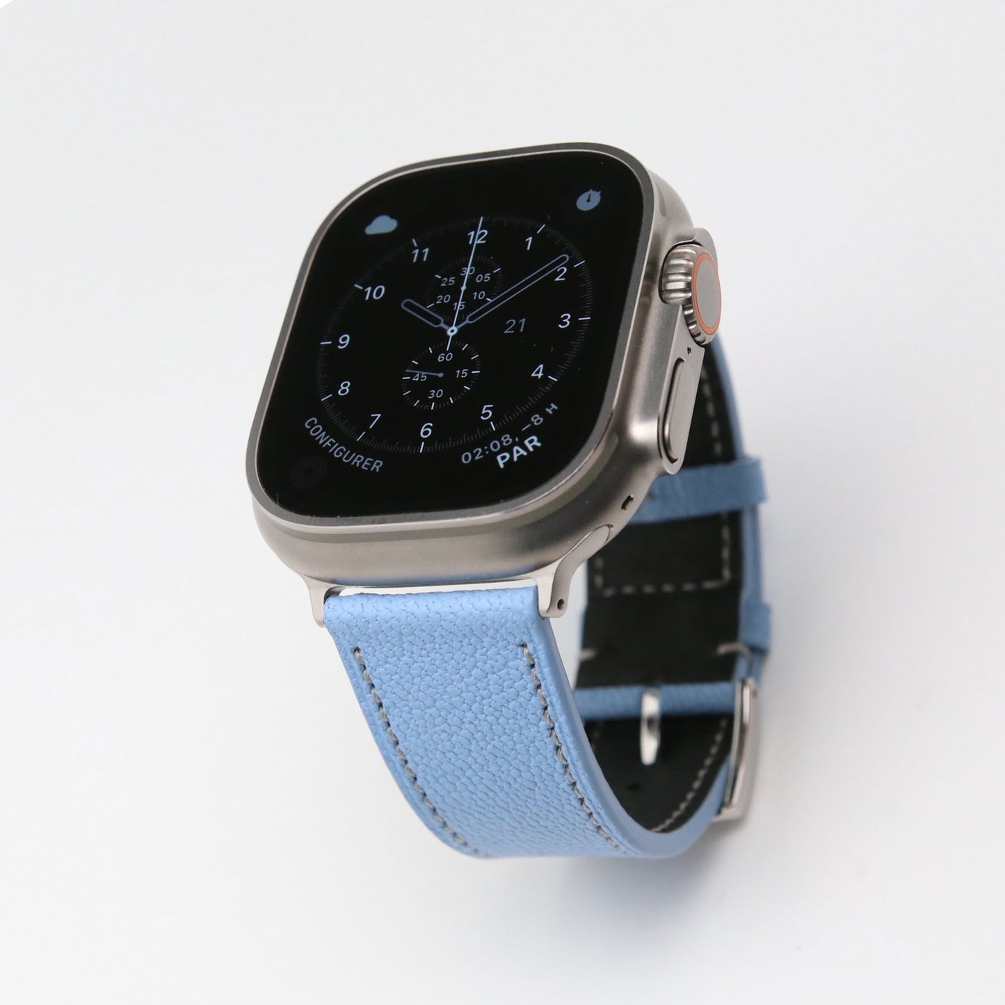 Apple watch band - Chèvre Sully leather - Elegance Series