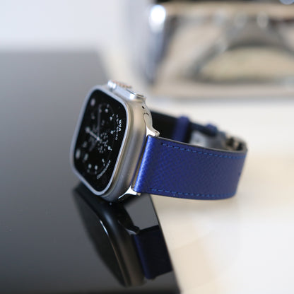 Apple Watch Band - Royal Blue Edition - French Epsom leather